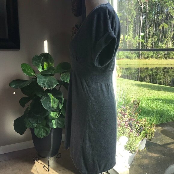 Express Sweater‎ Wrap Dress Gray S/P - Picture 2 of 3